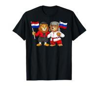 Drapeau Pays-Bas Russie Racines néerlandaises Fier Russe T-Shirt