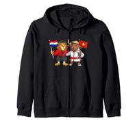 Drapeau Pays-Bas Vietnam Racines néerlandaises Fier héritage Sweat à Capuche