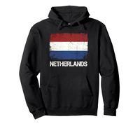 Drapeau Pays-Bas Vintage Grunge Hollande Hollande Sweat à Capuche