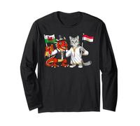 Drapeau Pays de Galles Égypte Racines galloises égyptien Manche Longue