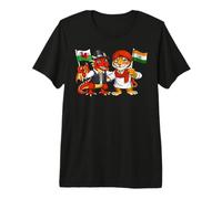 Drapeau Pays de Galles Inde Racines galloises Fier Indien T-Shirt Haut de Gamme