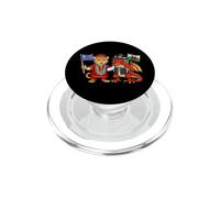 Drapeau Pays de Galles République démocratique du Congo PopSockets PopGrip pour MagSafe