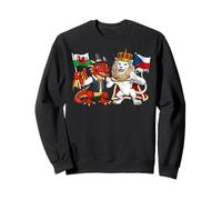 Drapeau Pays de Galles République Tchèque Racines galloises Sweatshirt