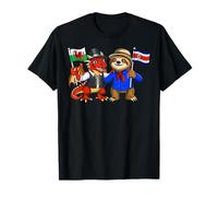 Drapeau Pays Galles Costa Rica Racines galloises costaricien T-Shirt