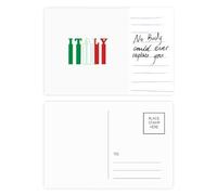 Drapeau pays texte Italie art déco mode carte postale personne importante anniversaire
