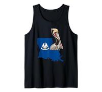 Drapeau pélican de l'État de Louisiane Liberté et unité Débardeur