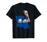 Drapeau pélican de l'État de Louisiane Liberté et unité T-Shirt