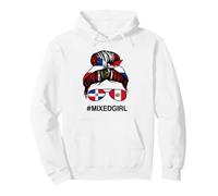 Drapeau Pérou République Dominicaine Pérou Dominicaine Chignon désordonné Sweat à Capuche