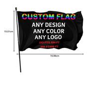 Drapeau Personnalisable Photo 150x90/90x60/180x120/240x150 cm Ajoutez Votre Propre Image Photo Texte De l'Image Drapeau Personnalisé pour la Décoration De Jardin Extérieur,180x120 cm