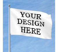 Drapeau Personnalisé & Bannière Personnalisé - Faites Votre Propre Drapeau/Bannière Personnalisés, Ajoutez Votre Logo/Texte/Photo pour la décoration de jardin extérieur - 2x3 Ft - Simple Face