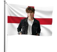 Drapeau personnalisé de l'Angleterre avec image, drapeau personnalisé avec texte photo, drapeau photo personnalisé pour intérieur et extérieur, impression HD double face, 5,1 x 9,6 x 15,2 cm, 1,2 x