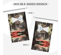 Drapeau personnalisé - Décorations d'hiver uniques pour la maison et le jardin, parfait pour l'extérieur et l'intérieur, peinture à l'huile ville