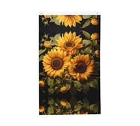 Drapeau personnalisé - Décorations d'hiver uniques pour la maison et le jardin, parfait pour une utilisation en extérieur et en intérieur - Trio de tournesols