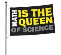 Drapeau Personnalisé Drapeaux Les Mathématiques Sont La Qu-En De La Science Avec Œillets Bruant Pour Intérieur Jardin Fête 90X150Cm