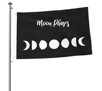 Drapeau Personnalisé Drapeaux Lune Résistants Aux Intempéries Bannière Extérieure Pour Décorations Anniversaire Balcon 90X150Cm