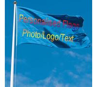 Drapeau personnalisé, simple/double face, imprimez votre propre logo/design/mots/texte, bannière de drapeaux personnalisables pour décoration de jardin, vacances d'affaires, camping, panneau de cour