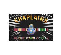 Drapeau Personnalisée Drapeaux Aumôniers Vétérans De L'Opération Tempête Du Désert Personnalisé Bannière Extérieure Pour Extérieur Anniversaire Décorations 90X150Cm