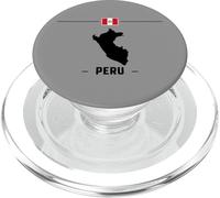 Drapeau péruvien avec Carte et nom du Pays Pérou PopSockets PopGrip pour MagSafe