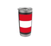 Drapeau péruvien du Pérou Gobelet isotherme en acier inoxydable double paroi
