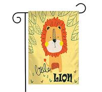 Drapeau Petit Lion Joyeux, Motif Enfantin, Animaux Sauvages, Beauté Douce Et Sauvage, Amour Du Safari Décoratif Drapeaux Traditionnel Bannière, Pour D'Intérieur, Balcon, Jardin, 30x45cm