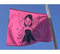 Drapeau petite fée 90 x 60 cm (rose)