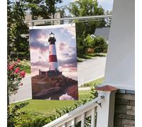 Drapeau phare de beauté 61 x 91 cm pour extérieur et intérieur - Pour le printemps, l'été, l'automne, l'hiver - Drapeaux de jardin avec œillets verticaux double face - Bannière pour décorations de