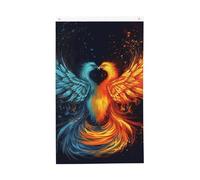 Drapeau phénix avec feu et eau - 9,5 x 1,5 m - Drapeau de jardin vertical double face - Drapeau de jardin pour l'extérieur de la cour et de la maison - Bannière amusante - Décoration de la maison