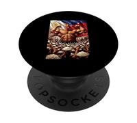 Drapeau philippin Coq et Riz Symbole de Force Philippine PopSockets PopGrip Adhésif