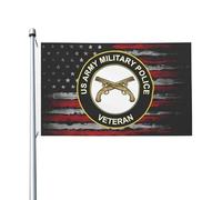 Drapeau Pirate 90X150cm, Ancien combattant de l'armée, police militaire Renforcé Drapeaux Décoratifs Flags pour Événements Jardin Extérieur