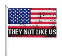 Drapeau Pirate 90X150cm, Ils ne nous ressemblent pas, le 19 juin 1865, jour de la liberté avec œillets Drapeau de Vacances Résistant Bannière Extérieure pour Restaurant Intérieur Événements