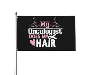 Drapeau Pirate 90X150cm, Mon oncologue s'occupe de mes cheveux avec œillets Drapeaux Couleurs Vives Flags pour Décorations Restaurant Bar