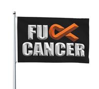 Drapeau Pirate 90X150cm, Putain de leucémie et de cancer Décoratifs Drapeau de Jardin Double Couture Bruant pour Bar Maison Jardin