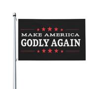 Drapeau Pirate 90X150cm, Rendre l'Amérique à nouveau divine avec œillets Drapeaux Double Couture Suspendus Fanion pour Célébration Décorations manif