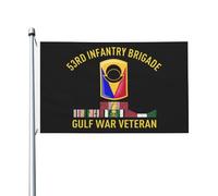 Drapeau Pirate 90X150cm, Vétéran de la guerre du Golfe de la 53e brigade d'infanterie Décoratifs Drapeaux Personnalisé Bannière Extérieure pour Bar Décorations Fête