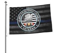 Drapeau Pirate 90X150cm, Vétéran de l'armée américaine en Irak, lieutenant-colonel O-5 de l'armée américaine O5 Couleurs Vives Drapeaux Renforcé Bannière Extérieure pour Jardin manif Maison