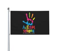 Drapeau Pirate Autisme Fort Protection Uv Drapeaux Œillets En Laiton Dans Bannière Pour Patio Home Jardin 3X5Ft