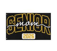 Drapeau Pirate Avec Œillets Drapeaux Classe De 2026 Senior 26 Diplôme D'Études Secondaires Black Gold Résistant À La Décoloration Bannière Extérieure Pour Maison Célébration Extérieur 90X150Cm