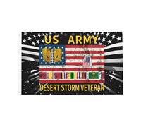 Drapeau Pirate Avec Œillets Drapeaux Insigne D'Adjudant-Chef Cw4 Vétéran De L'Opération Tempête Du Désert Décoratifs Bannière Extérieure Pour Jardin Manif Fête 90X150Cm