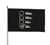 Drapeau Pirate Avec Œillets Drapeaux Mademoiselle Mme Mme Docteur Couleurs Vives Bannière Extérieure Pour Décorations Manif Maison 90X150Cm
