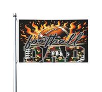 Drapeau Pirate Avec Œillets Drapeaux Papa Footballeur Flames Et Camouflage Résistant À La Décoloration Bruant Pour Manif Restaurant Fête 90X150Cm