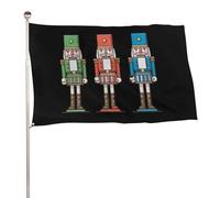Drapeau Pirate Casse-Noisette de Noël Drapeaux 90X150cm | Résistants aux Intempéries Bunting Couleurs Vives Drapeau pour Célébration manif Bar
