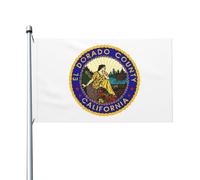 Drapeau Pirate Comté d'El Dorado, Californie Drapeaux 90X150cm