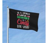 Drapeau Pirate Couleurs Vives Drapeaux Bébé Dans Un Monde Plein D'Être Une Cindy Lou Qui Renforcé Bannière Extérieure Pour Extérieur Maison Jardin 90X150Cm