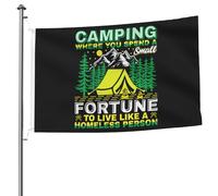 Drapeau Pirate Couleurs Vives Drapeaux Où Vous Dépensez Une Fortune Pour Vivre Comme Un Sans-Abri Personnalisé Bruant Pour Maison Jardin Fête 90X150Cm