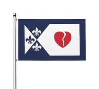 Drapeau Pirate Creve Coeur Missouri Œillets Métalliques Flag Couleur Vive Drapeaux Pour Saisonnière Jardin Bar 3X5Ft