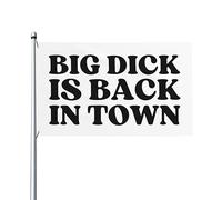 Drapeau Pirate Décoratifs, Big Dick Est De Retour En Ville Personnalisé Bruant Pour Balcon Bar Drapeaux 90X150Cm