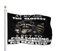 Drapeau Pirate Décoratifs Drapeaux À Mon Âge, La Chose La Plus Proche Que Je Puisse Faire De La Pole Dance Est Captivante Renforcé Bruant Pour Événements Restaurant Décorations 90X150Cm