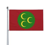 Drapeau Pirate Empire Ottoman Œillets Métalliques Flag Couture Double Face Drapeaux Pour Patio Decor Célébrations 3X5Ft