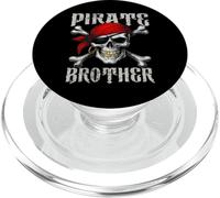 Drapeau Pirate et tête de Mort Jolly Roger pour Halloween PopSockets PopGrip pour MagSafe