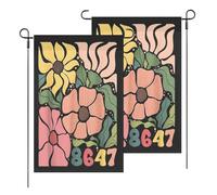Drapeau Pirate Fleur Résiste Pas Mon Jardin Présidentiel Décoration Bannière Couleur Vive Drapeau Pour Four Seasons Saisonnière L'Extérieur 3X5Ft